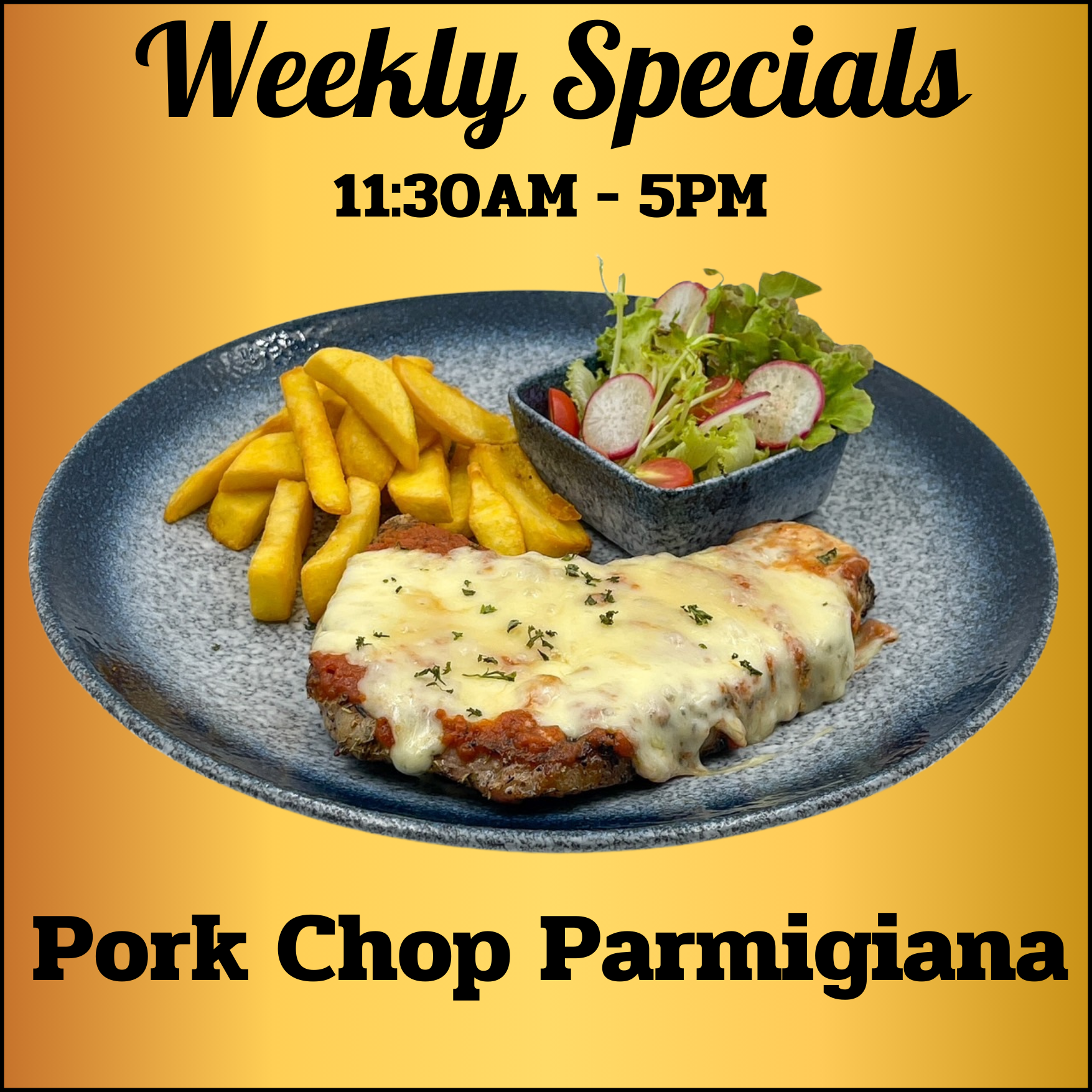 Weekly Pork Chop Parmigiana