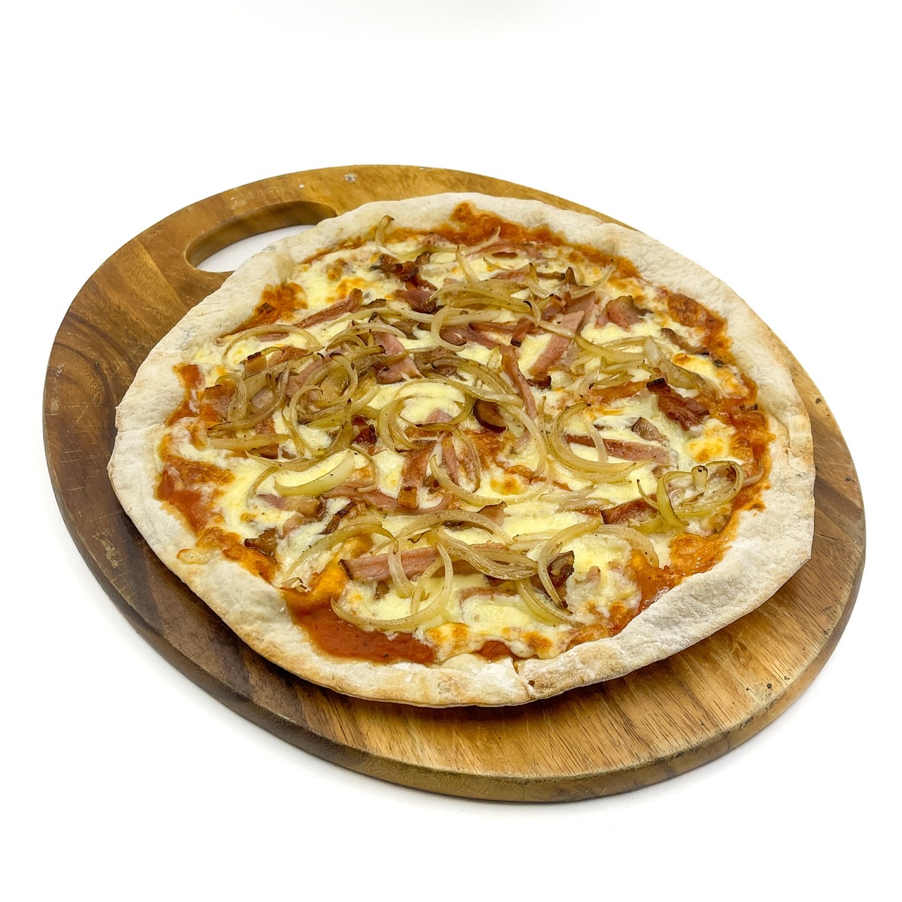 Bacon & Onion Pizza (พิซซ่าเบคอนและหัวหอม)