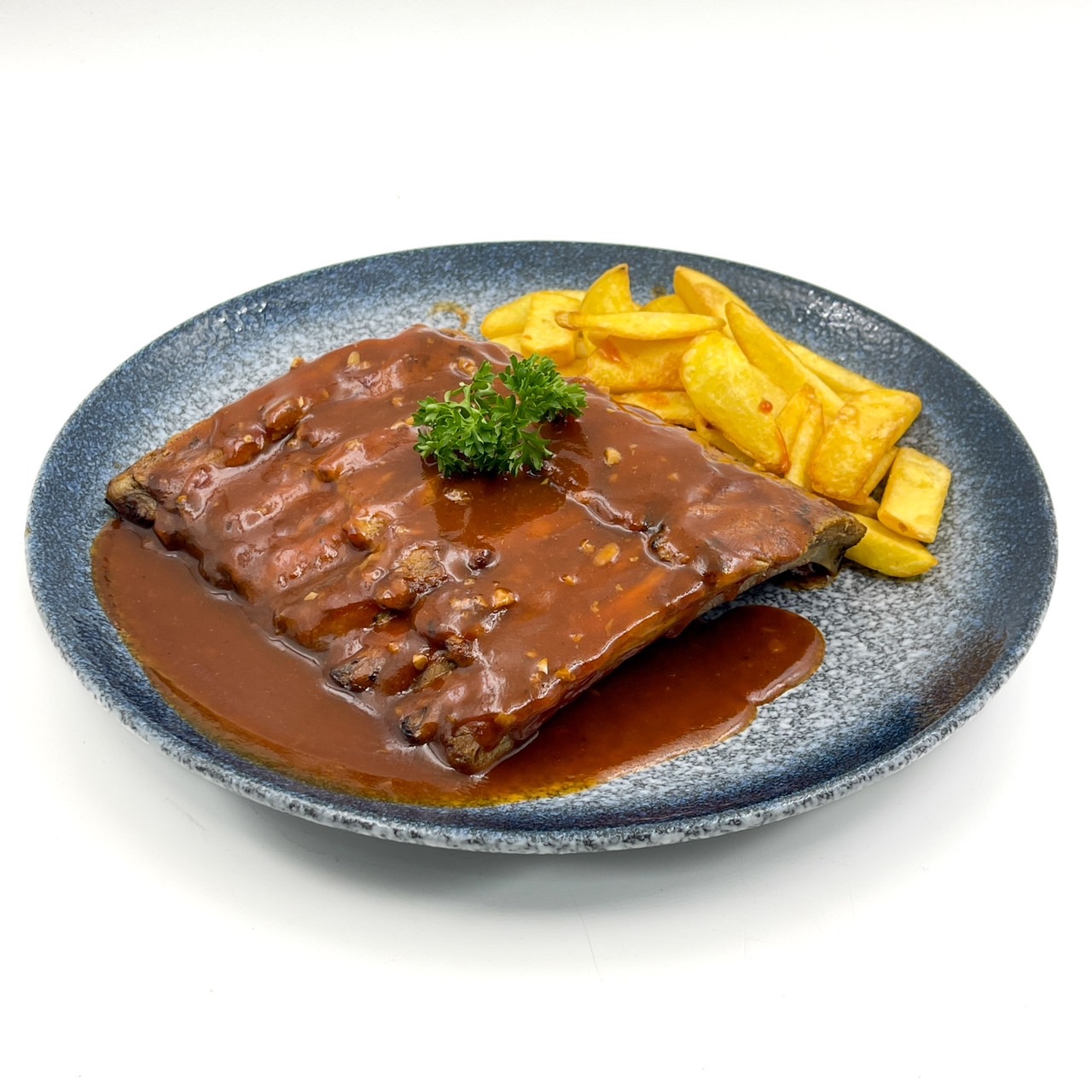 Pork Rib in BBQ sauce Half Rack  (พอร์ค ริป  ครึ่ง)