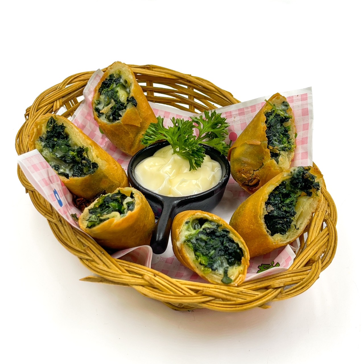 Spring Rolls Spinach & Cheese (ปอเปี๊ยะผักขมชีส)
