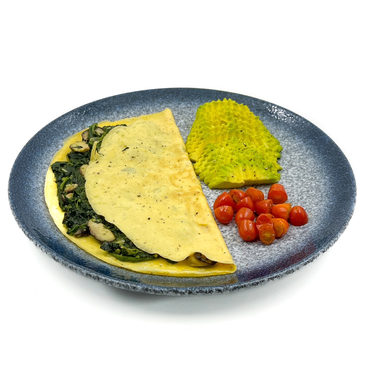 Spinach & Mushroom Omelette with Avocado (สปิแนสมาสรูม อโวคาโด้)
