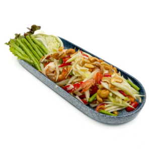ตําไทย กุ้งเผา (Tum Thai Spicy Salad Prawn Seafood)