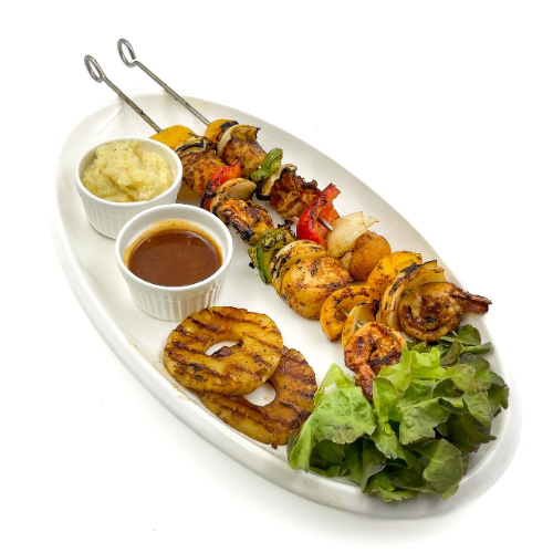 Seafood Skewer Plate (ซีฟู๊ด สกวีเวอร์ จาน)