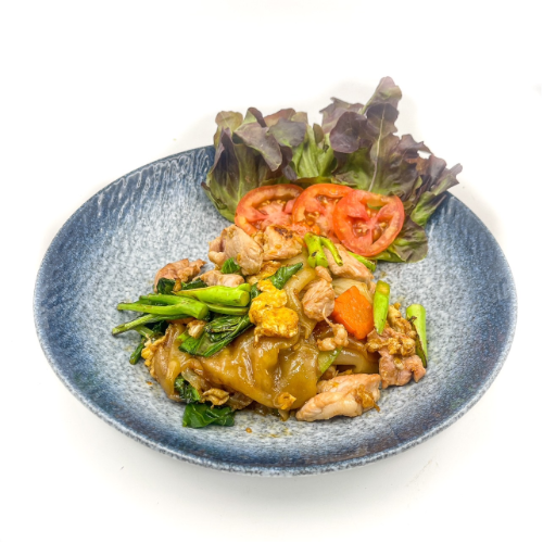 ผัดซีอิ๊ว  กุ้ง ทะเล (Flat Noodle Soy Sauce Prawn Seafood)