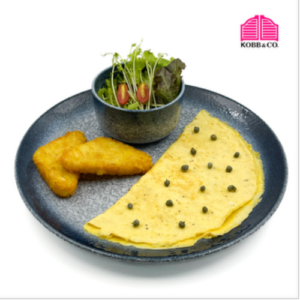 Plain Omelette with Hash Brown (เพนอมเลท กับ ฮาชบราว)