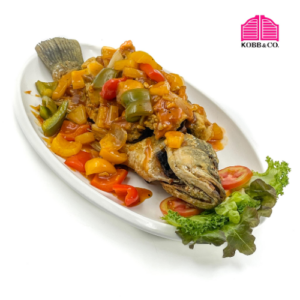 ปลากะพงทอดราดซอสเปรี้ยวหวาน (Snapper with Sweet & Sour Sauce)